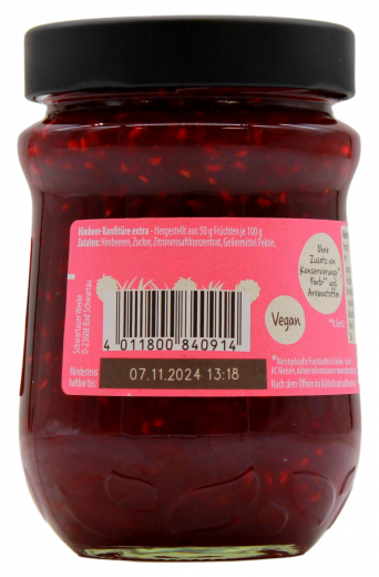 Schwartau Extra Himbeere 4 x 340g Gläser