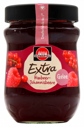 Schwartau Extra Himbeer-Johannisbeere Gelee 4 x 340g Gläser