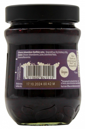 Schwartau Extra Schwarze Johannisbeere 4 x 340g Gläser
