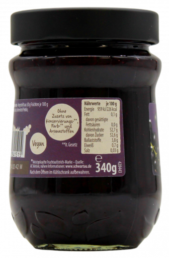 Schwartau Extra Schwarze Johannisbeere 4 x 340g Gläser