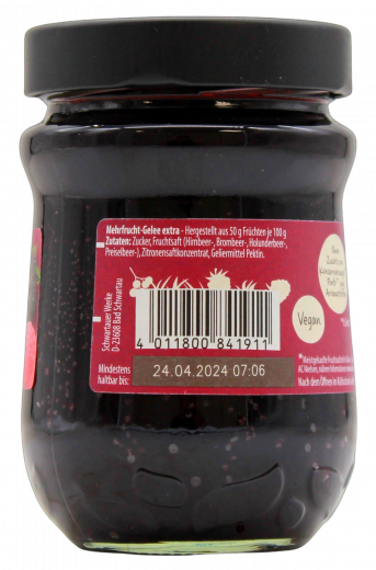 Schwartau Extra Wildbeeren Gelee 4 x 340g Gläser