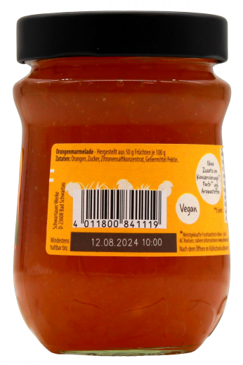 Schwartau Extra Orange 4 x 340g Gläser