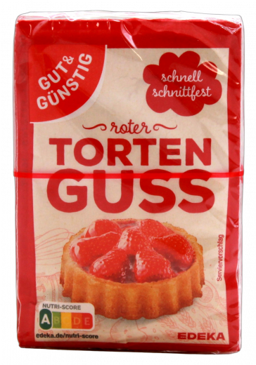Gut & Günstig Tortenguss rot 15 x 72g Packungen