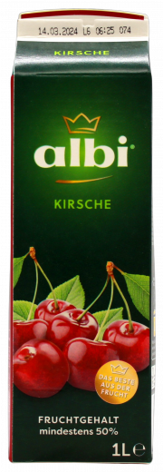 albi Kirsche, 6 x 1000ml Getränkekartons