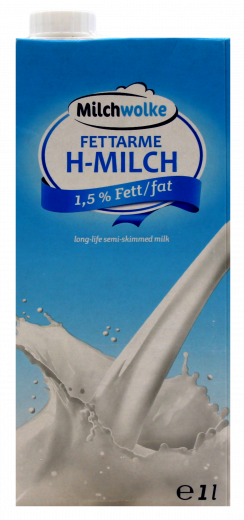 Milchwolke H-Milch 1,5%, 12 x 1000ml Packungen