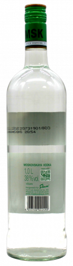 Moskovskaya Vodka 38% vol., 1000ml Flaschen