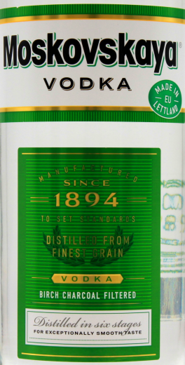 Moskovskaya Vodka 38% vol., 1000ml Flaschen