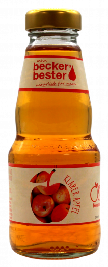 beckers bester Apfelsaft klar 12 x 200ml Flaschen MEHRWEG