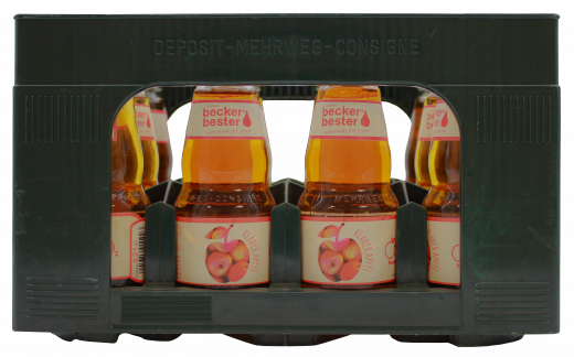 beckers bester Apfelsaft klar 12 x 200ml Flaschen MEHRWEG