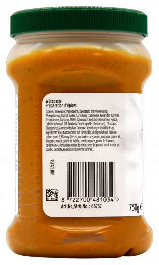 Knorr Professional Würzpaste Curry 1 x 750g Gläser