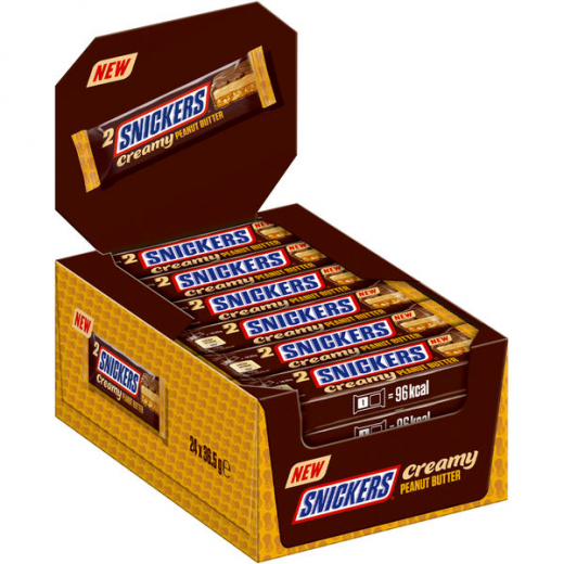 Snickers Creamy Peanut Butter 24 x 36,5g Riegel