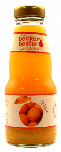 beckers bester Orangensaft 12 x 200ml Flaschen MEHRWEG