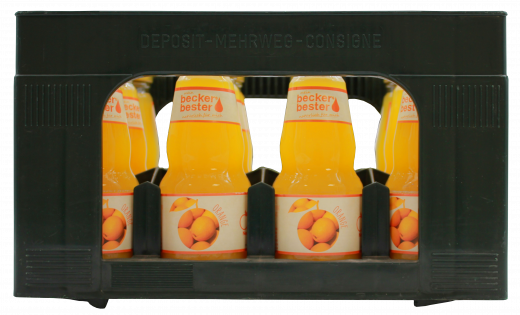 beckers bester Orangensaft 12 x 200ml Flaschen MEHRWEG