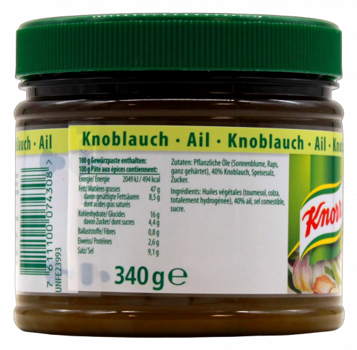 Knorr Mise En Place Knoblauch 1 x 340g Gläser
