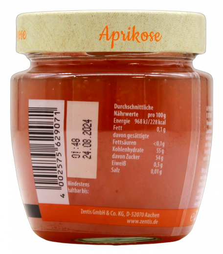 Zentis Frühstückskonfitüre Extra Aprikose, 5 x 230g Gläser
