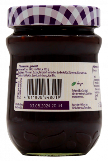 Schwartau Holsteiner Pflaumenmus 4 x 330g Gläser