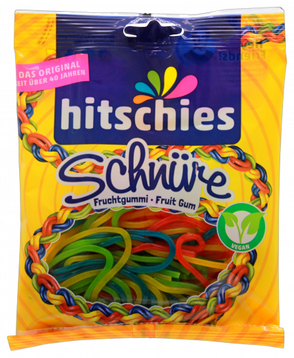 Hitschler Bunte Schnüre Fruchtgummi, 15 x 125g Tüten