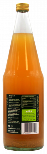 albi Apfel Direktsaft naturtrüb, 6 x 1000 ml Flaschen MEHRWEG