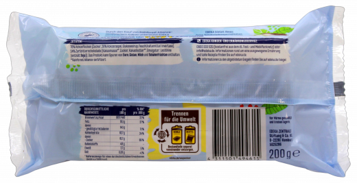 Edeka Kokosflocken mit Zartbitterschokolade, 6 x 200g Packungen