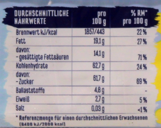 Edeka Kokosflocken mit Zartbitterschokolade, 6 x 200g Packungen