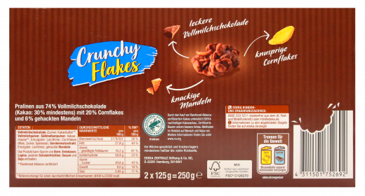 Gut & Günstig Crunchy Flakes, 9 x 250g Packungen