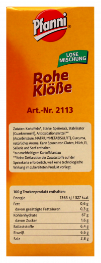 Pfanni Rohe Klösse, 1 x 1000g Packungen