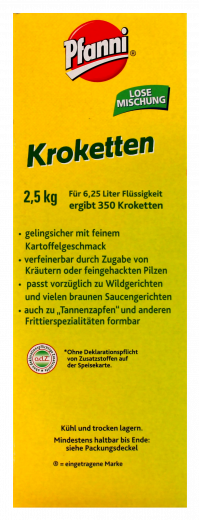 Pfanni Kroketten 2500g Packung