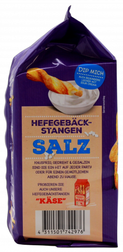 Gut & Günstig Gebäckstangen Salz, 6 x 150g Packungen