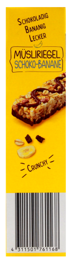 Gut & Günstig Müsliriegel Schoko-Banane 9 x 200g Packungen