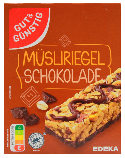 Gut & Günstig Müsliriegel Schoko, 9 x 200g Packungen