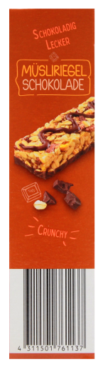 Gut & Günstig Müsliriegel Schoko, 9 x 200g Packungen
