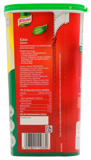 Knorr Käse Sauce Trockenmischung, 1000g Becher