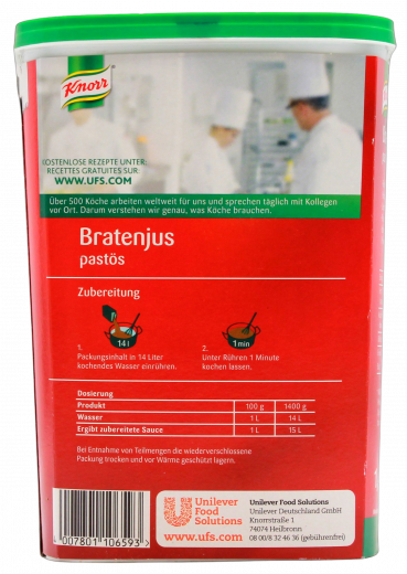 Knorr Bratenjus Pastös, 1400g Becher