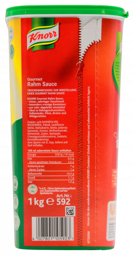 Knorr Gourmet Rahm Sauce Trockenmischung, 1 x 1000g Becher