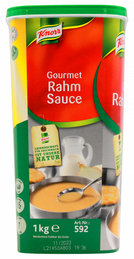 Knorr Gourmet Rahm Sauce Trockenmischung, 1 x 1000g Becher
