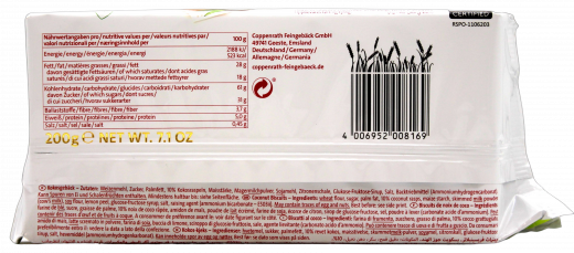 Coppenrath Hausgebäck Friesen-Blätter, 7 x 200g Packungen