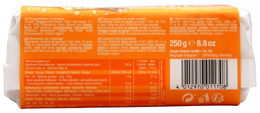 Burger Delikatesse Knäckebrot, 6 x 250g Packungen