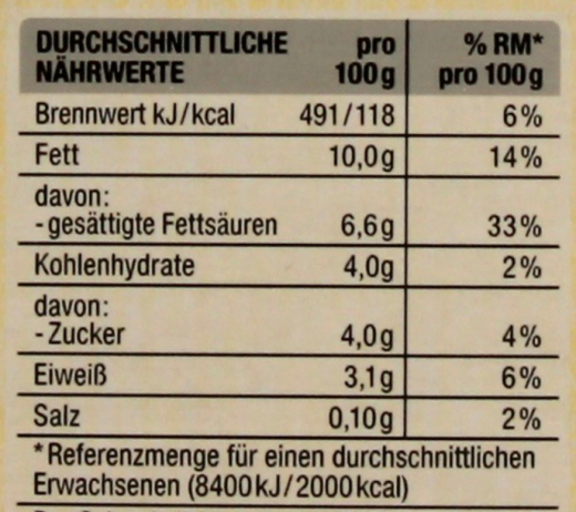 Edeka Food Service Kaffeesahne 10%, 6 x 1000g Packungen
