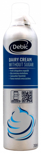 Debic Sprühsahne ungesüßt 700ml Dosen