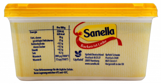 Sanella 70% Fett, 4 x 400g Becher