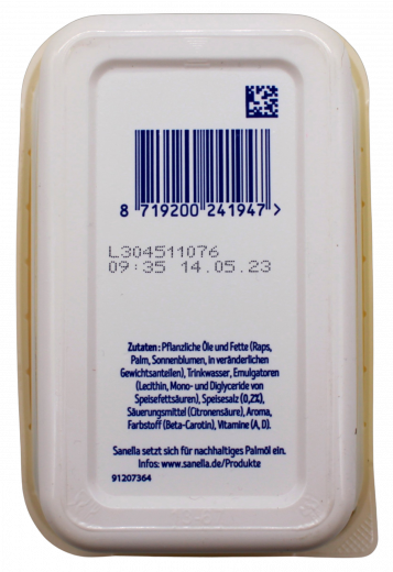 Sanella 70% Fett, 4 x 400g Becher