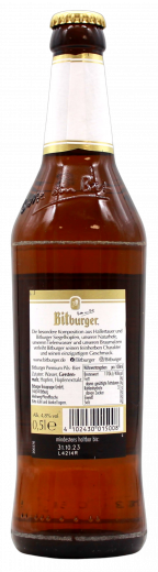 Bitburger Pils 4.8% vol., 20 x 500ml Flaschen MEHRWEG