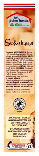 Dr. Oetker Schokino Kuchen Backmischung 8 x 495g Packungen