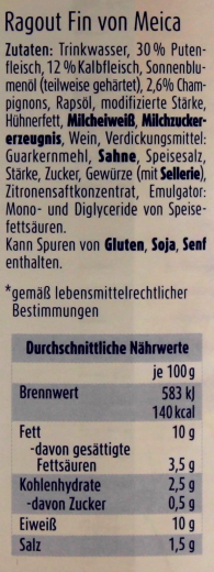 Meica Ragout Fin, 6 x 400g Dosen