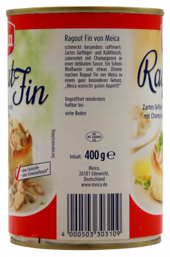 Meica Ragout Fin, 6 x 400g Dosen