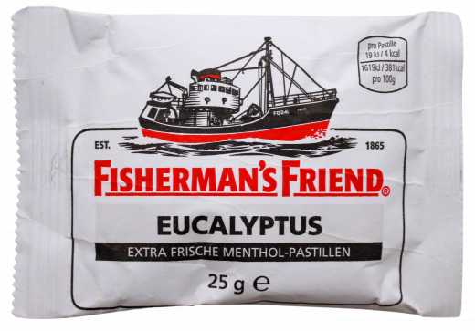 Fishermans Friend Eucalyptus mit Zucker, 24 x 25g Beutel