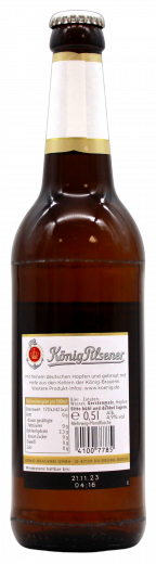 König Pilsener 4.9% vol., 20 x 500ml Flaschen MEHRWEG