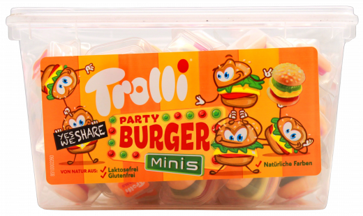 Trolli Mini Burger 3 x 600g Dosen