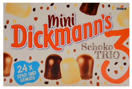 Storck Dickmanns Mini Schoko Trio. 6 x 200g Packungen
