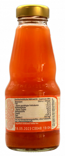 beckers bester milder Multivitaminsaft, 12 x 200ml Flaschen MEHRWEG